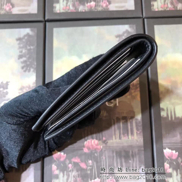 GUCCI古馳 專櫃同步 老虎印花 男士雙折皮夾 451268 WTG1922